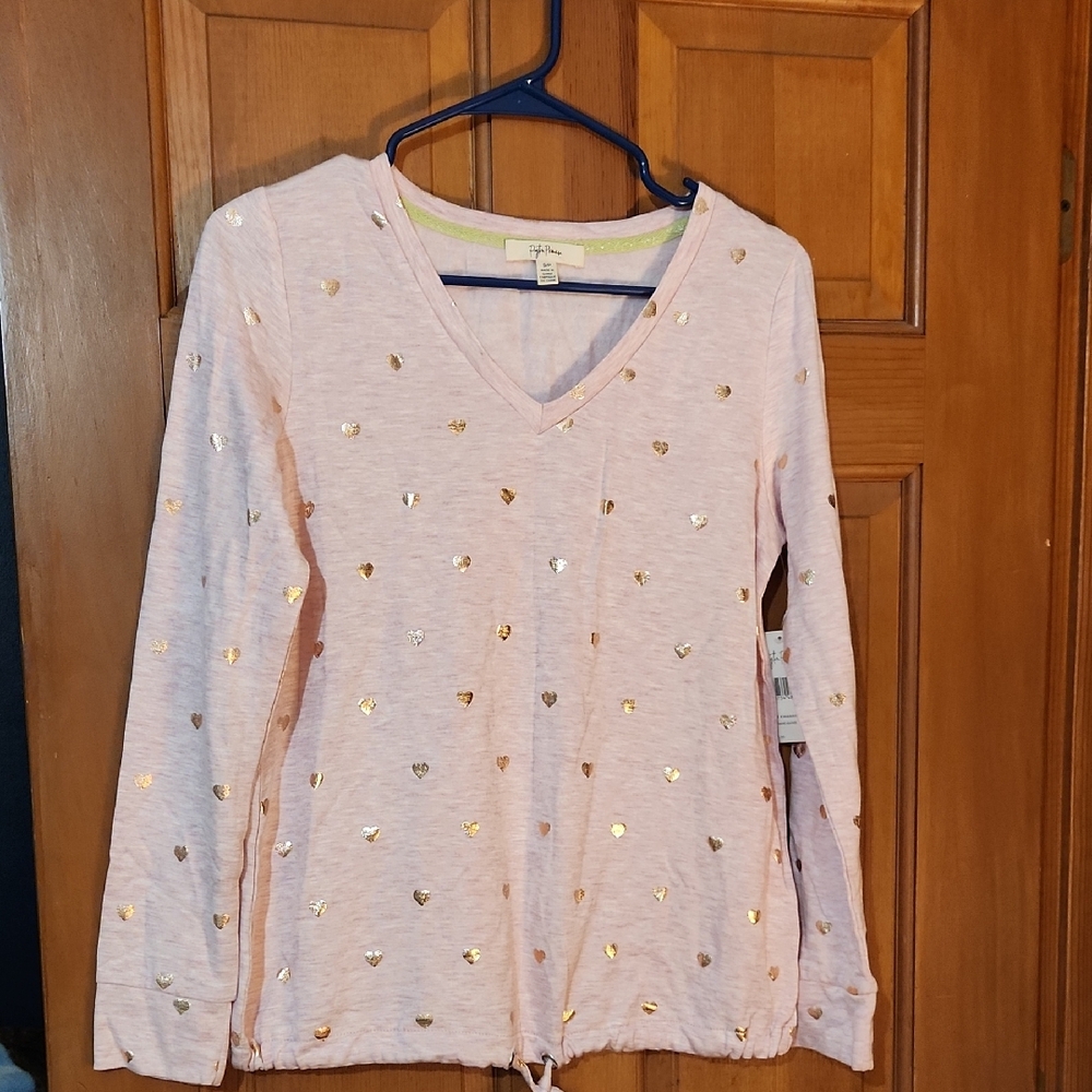 Peyton Primrose Heart-Patterned Sweater